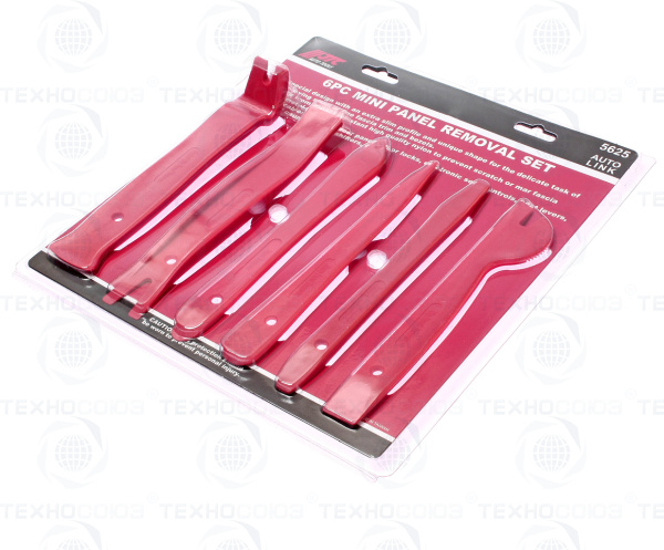 JTC-5625 Набор съемников для демонтажа облицовочных панелей, 6 предметов JTC /1/12/48